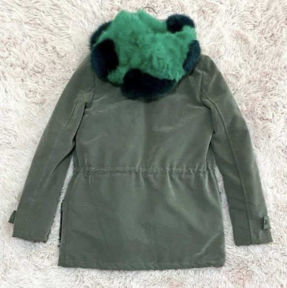 ДАМСКА ПАРКА ДВЕ ЧАСТИ ЕСТЕСТВЕНА  КОЖА