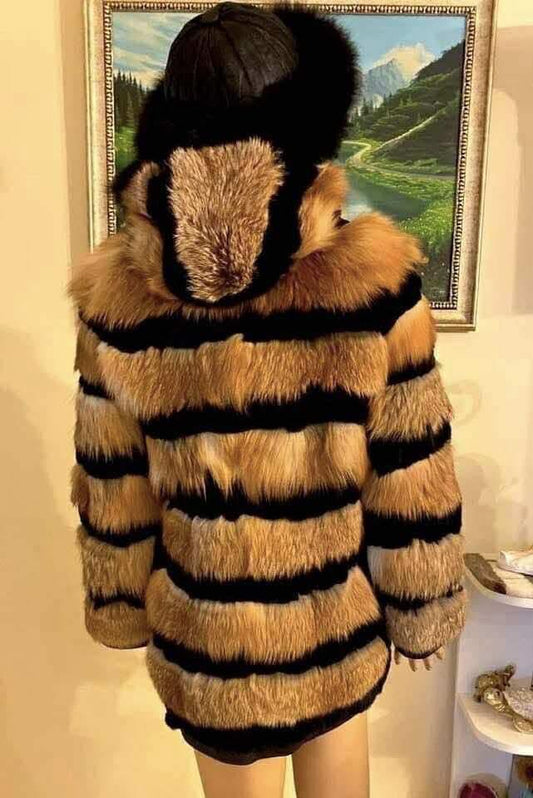 Дамско палто от естествена кожа