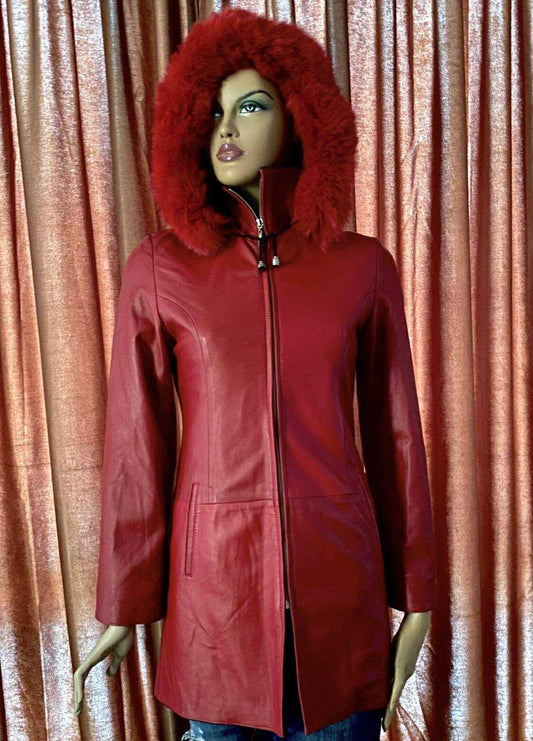 ДАМСКО ЕЛЕГАТНО КОЖЕНО ЯКЕ ОТ ЕСТЕСТВЕНА КОЖА